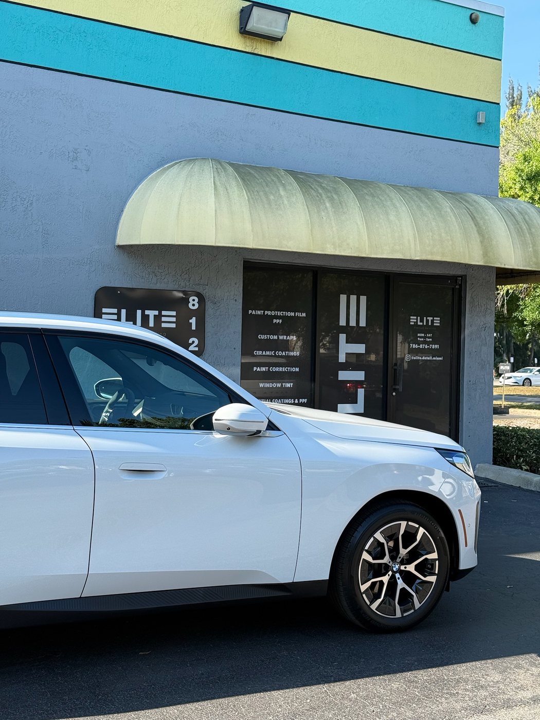 BMW 7 Series - White protected at Elite Premium Detailing