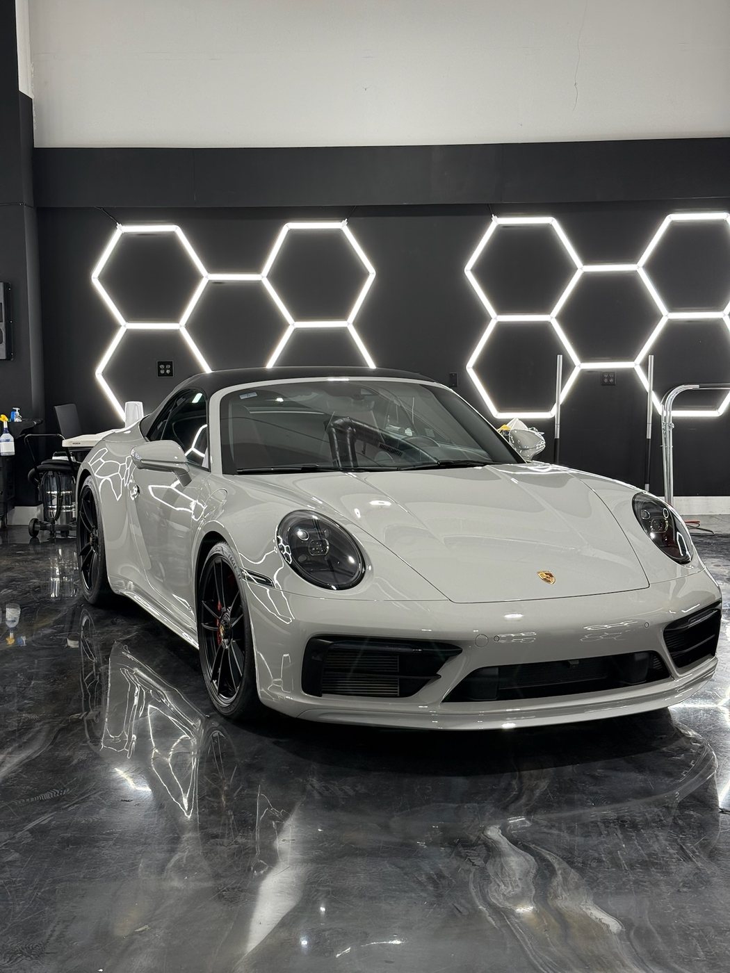 Porsche 911 Carrera GTS Cabriolet - Chalk White protected at Elite Premium Detailing