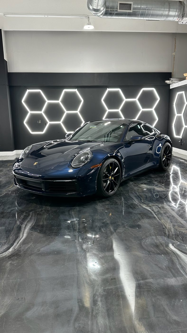 Porsche 911 Turbo S - Dark Blue protected at Elite Premium Detailing