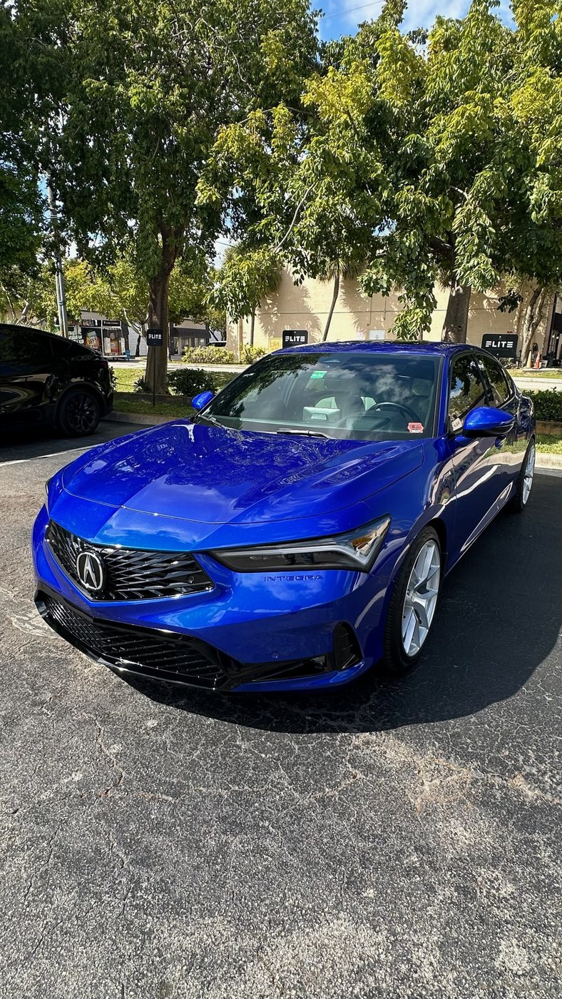 Acura Integra - Blue protected at Elite Premium Detailing