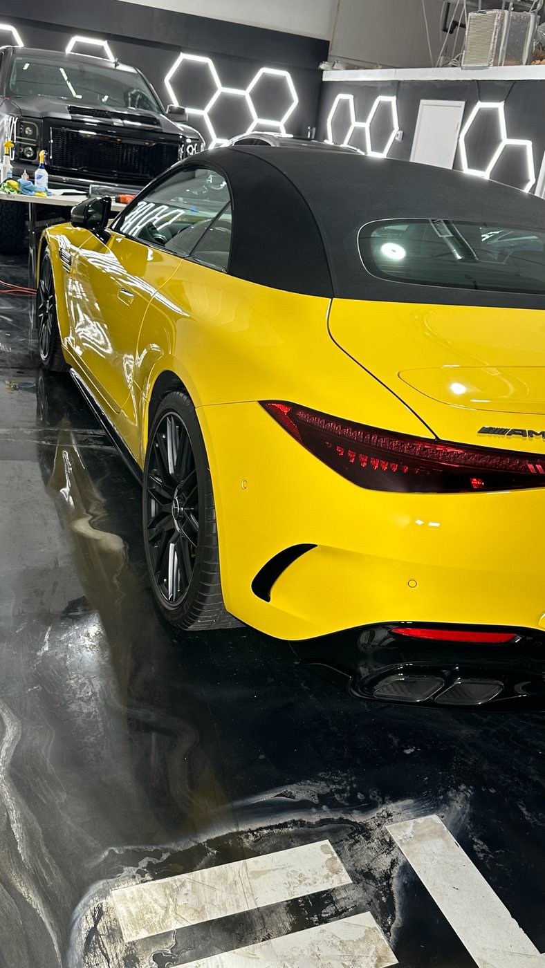 Mercedes-Benz AMG SL - Yellow protected at Elite Premium Detailing