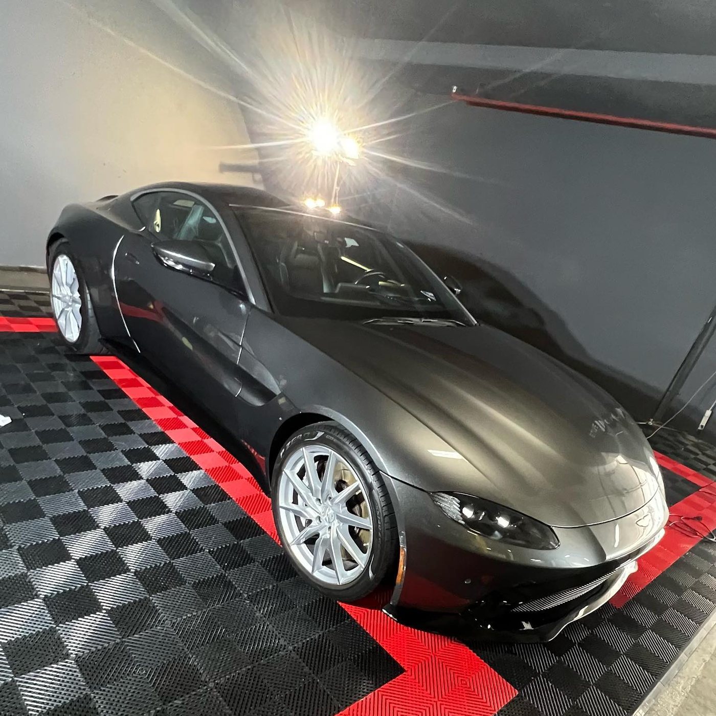 Aston Martin Vantage - Gray protected at Elite Premium Detailing