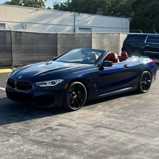 BMW 8 Series Convertible - Dark Blue protected at Elite Premium Detailing