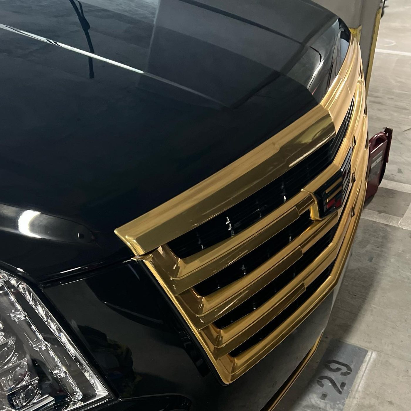 Cadillac Escalade - Black with Gold Trim protected at Elite Premium Detailing