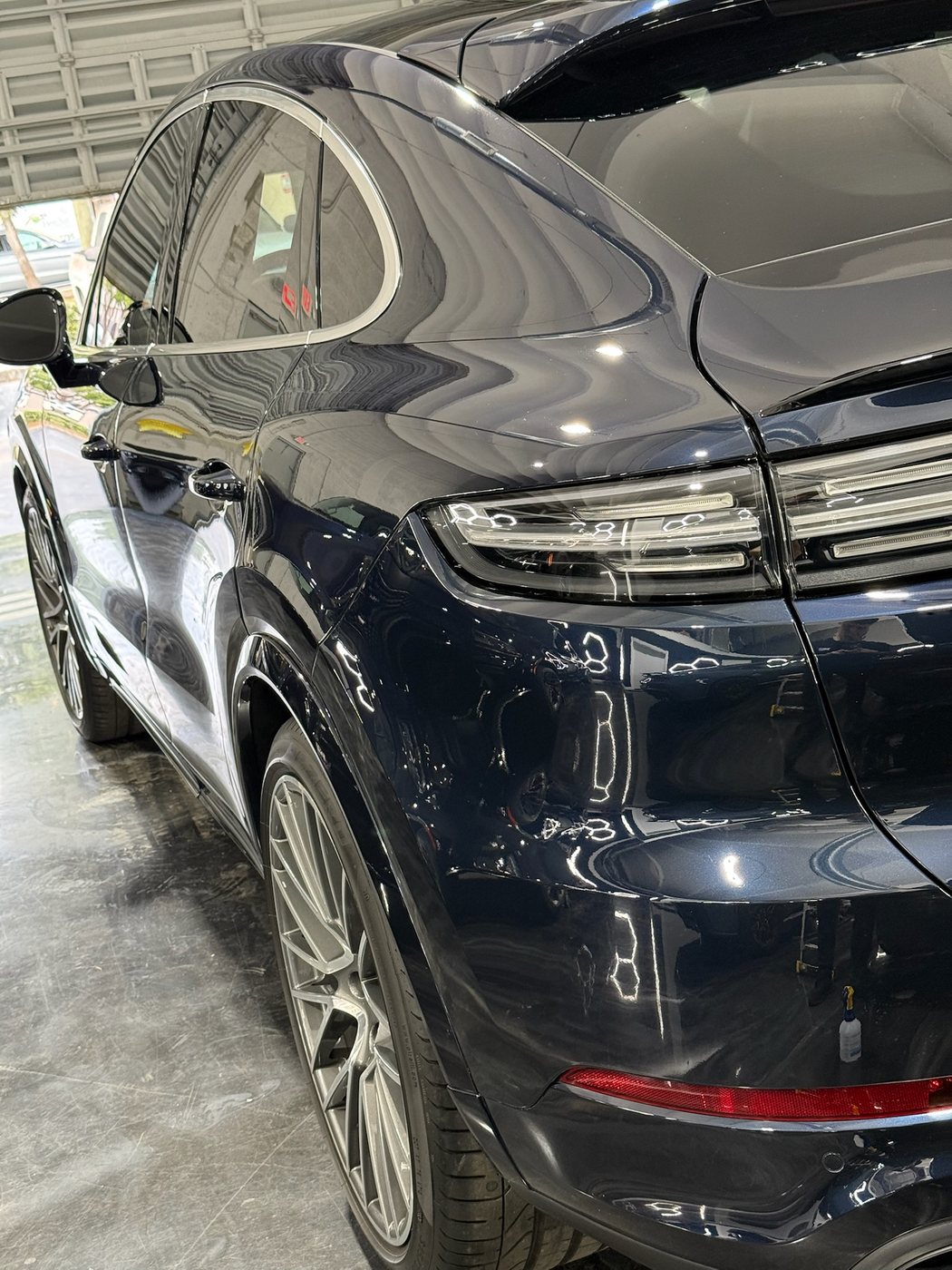 Porsche Cayenne Coupe - Dark Blue protected at Elite Premium Detailing
