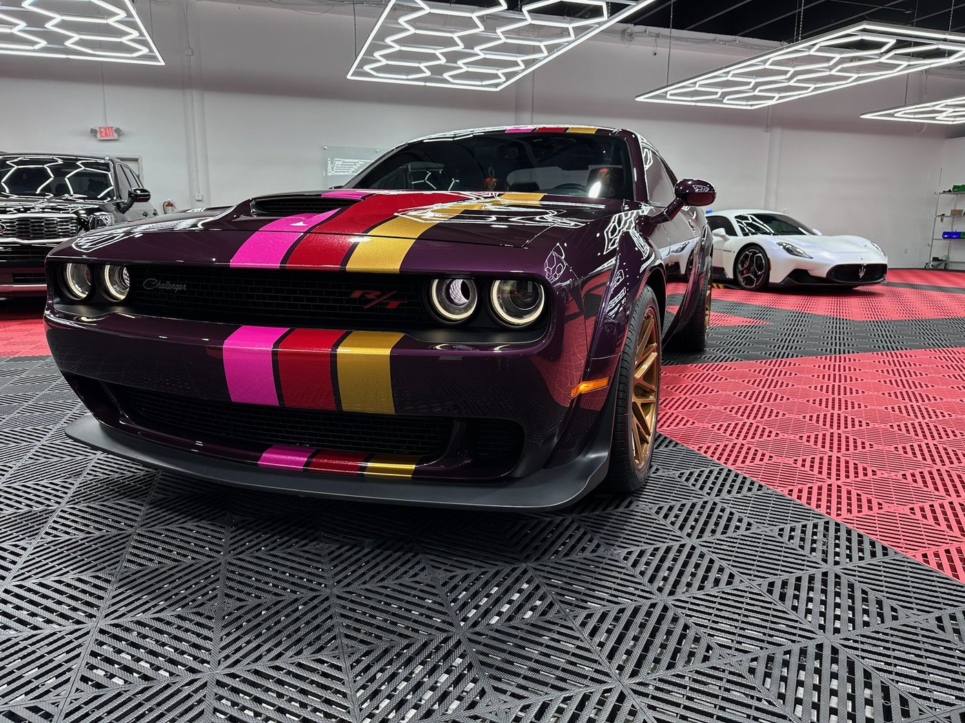 Dodge Challenger R/T Scat Pack - Purple protected at Elite Premium Detailing