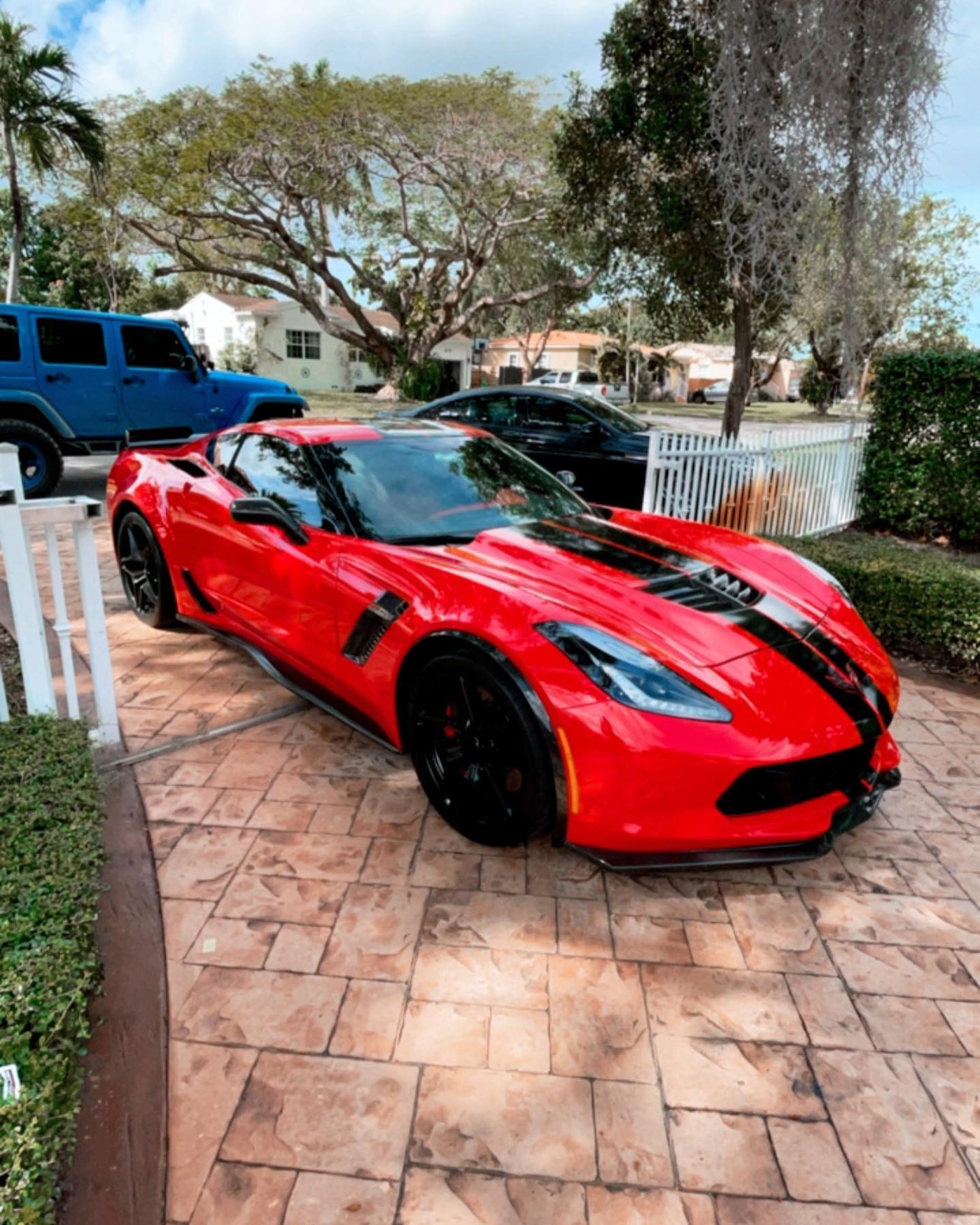 Chevrolet Corvette C7 Stingray - Red (Black Stripe) protected at Elite Premium Detailing