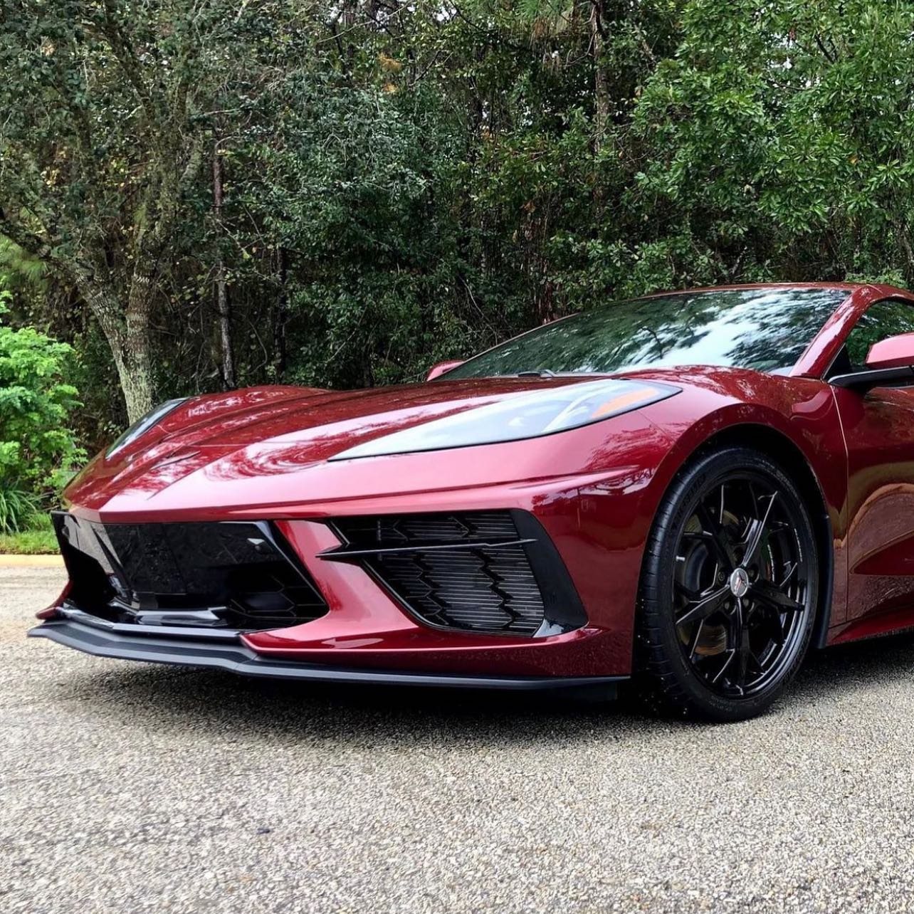 Chevrolet Corvette C8 - Dark Red protected at Elite Premium Detailing