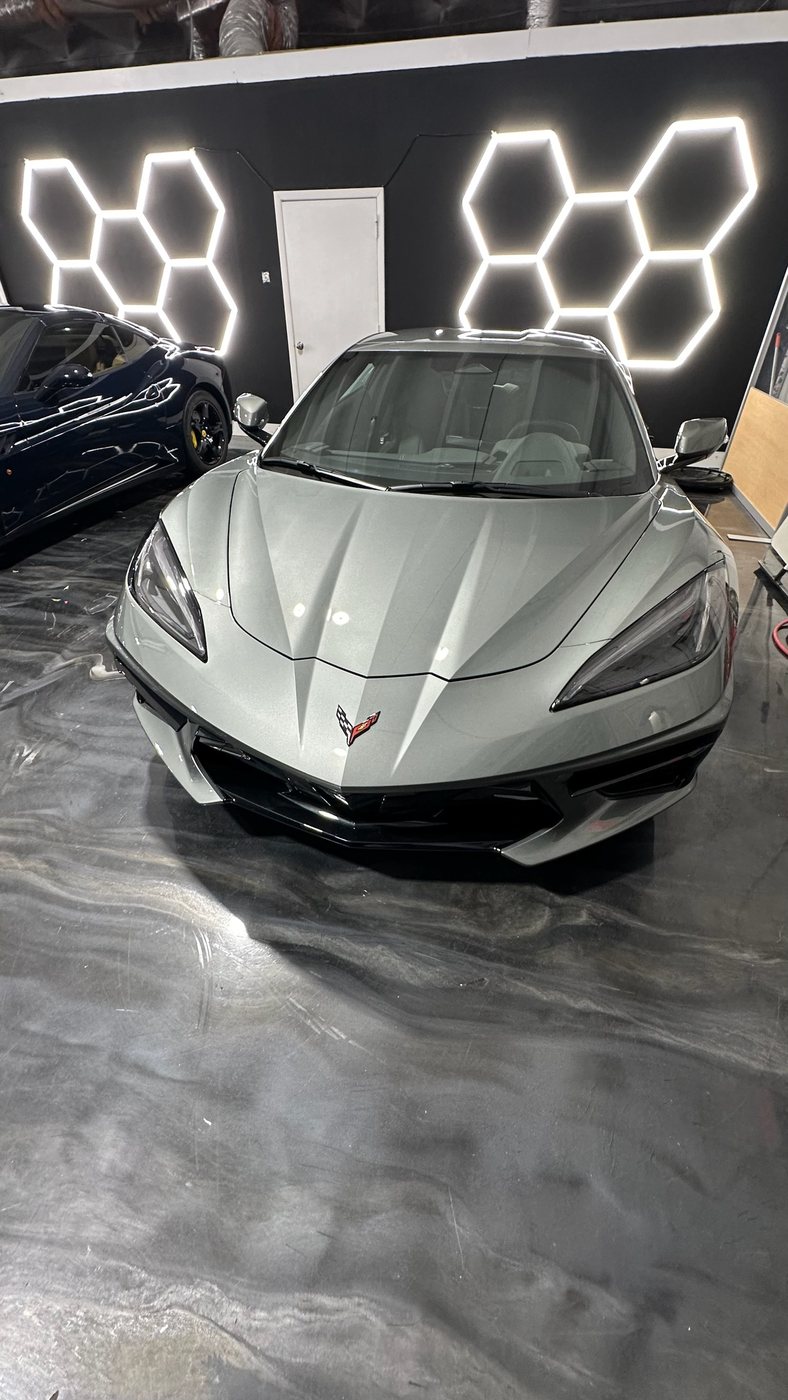 Chevrolet Corvette C8 - Silver protected at Elite Premium Detailing