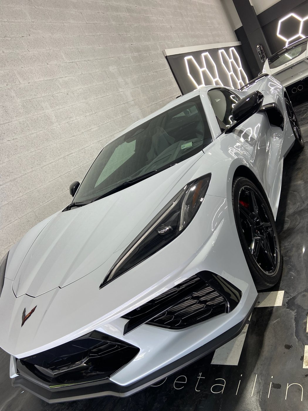 Chevrolet Corvette C8 - White (Red Calipers) protected at Elite Premium Detailing