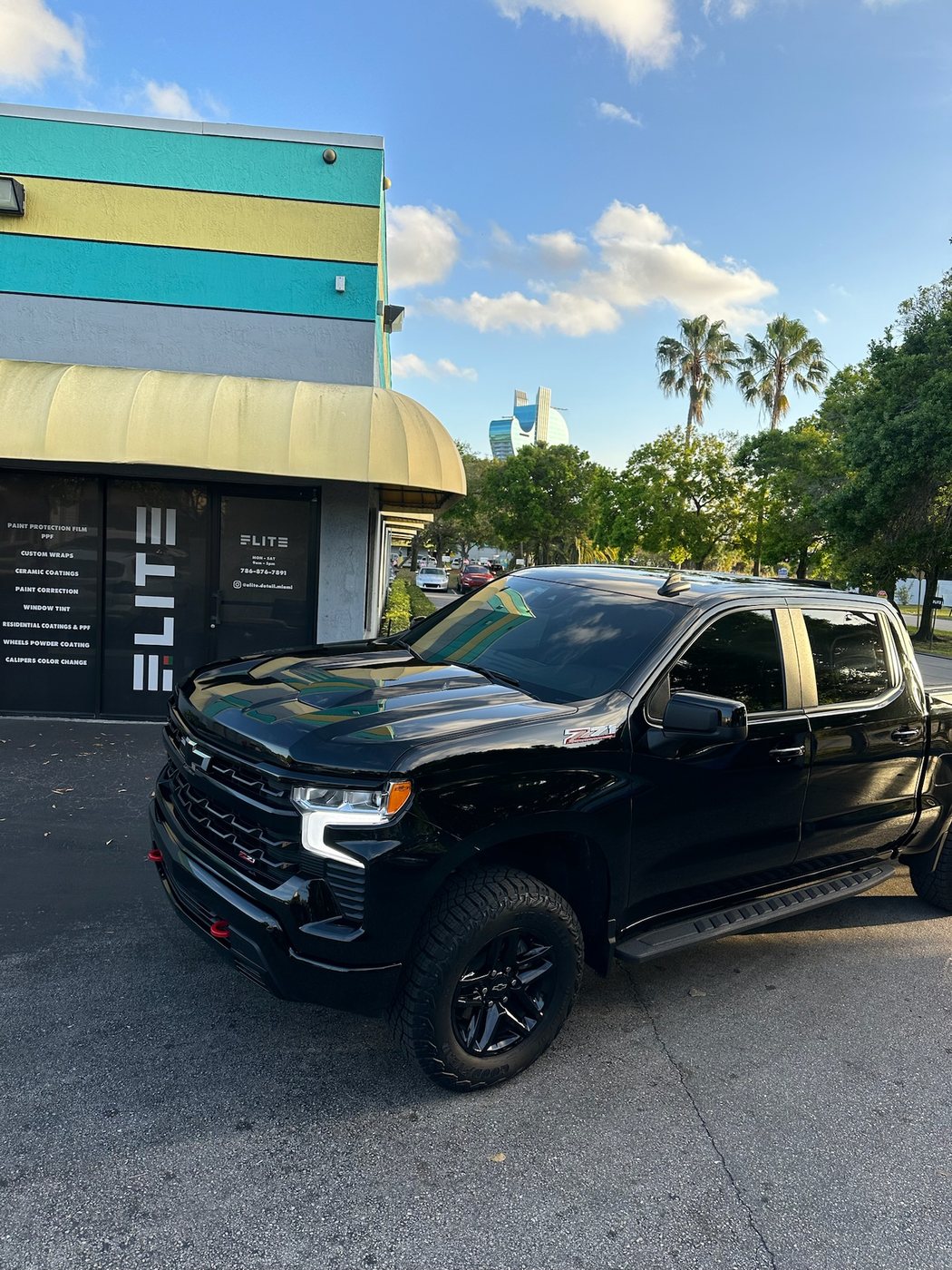 Chevrolet Silverado - Black (Z71) protected at Elite Premium Detailing