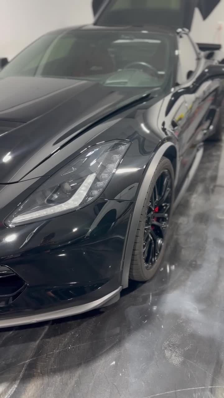 Chevrolet Corvette C7 - Black protected at Elite Premium Detailing