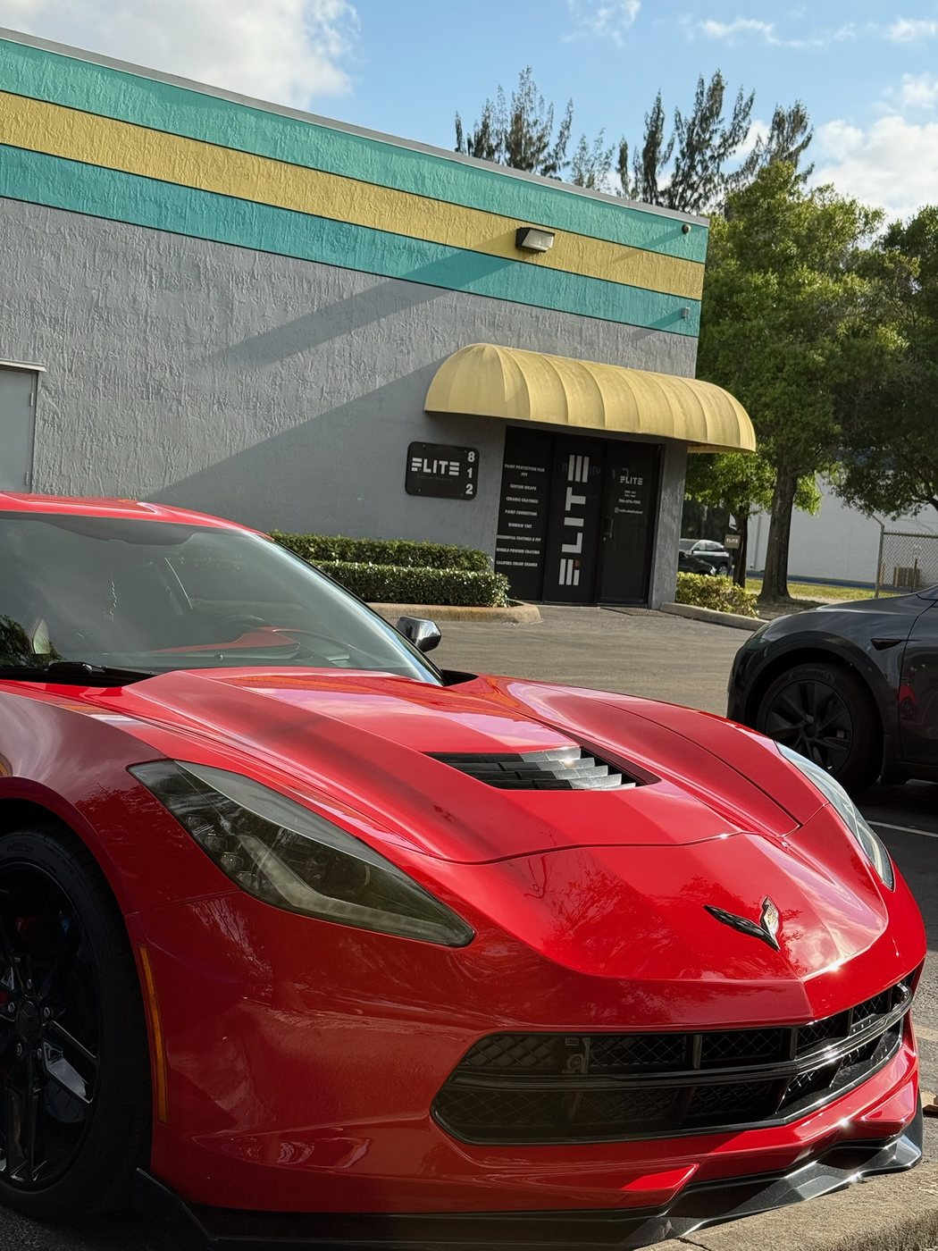 Chevrolet Corvette C7 Stingray - Red protected at Elite Premium Detailing