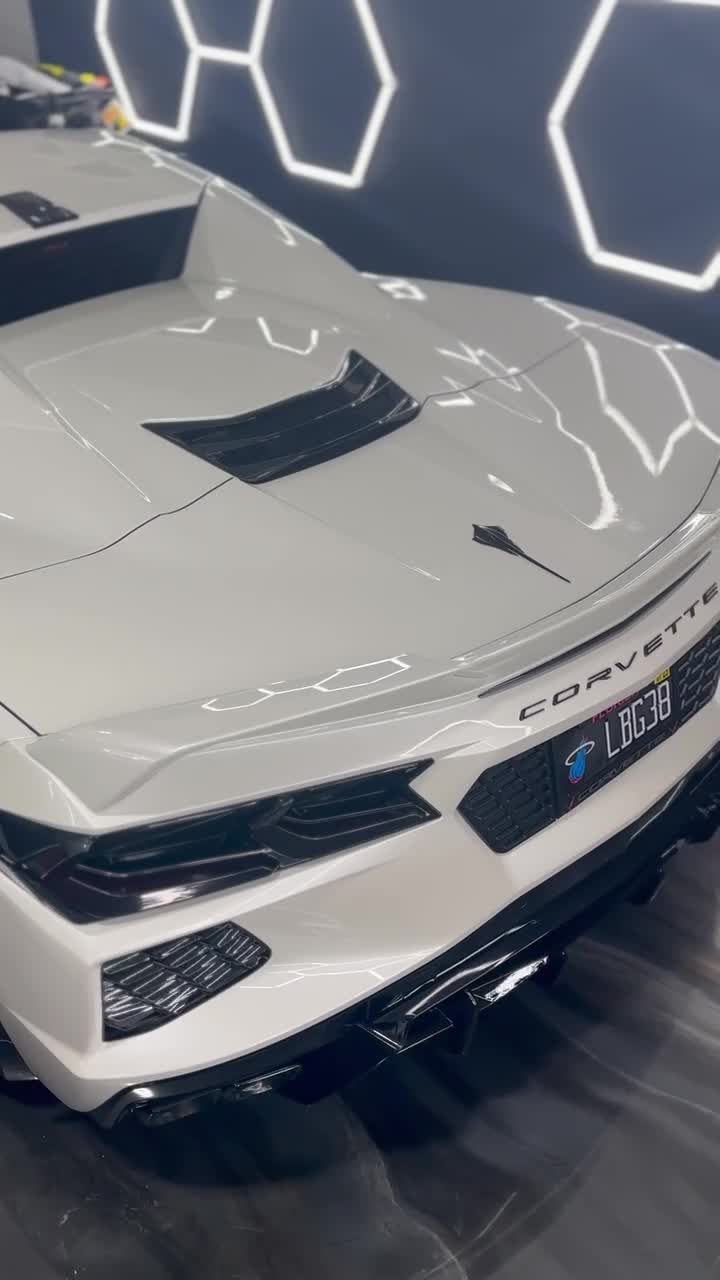 Chevrolet Corvette C8 - White protected at Elite Premium Detailing