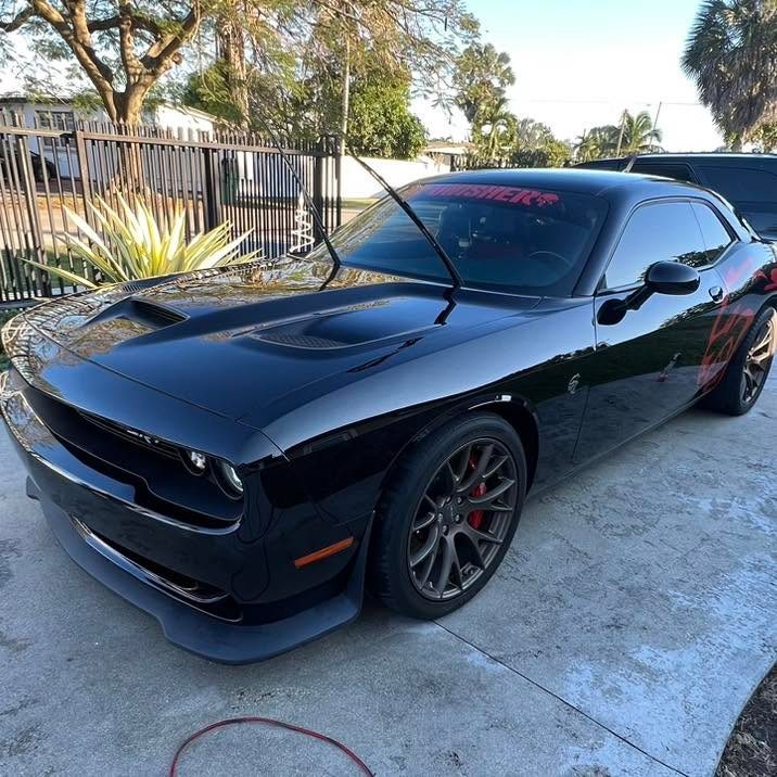 Dodge Challenger - Black (SRT) protected at Elite Premium Detailing