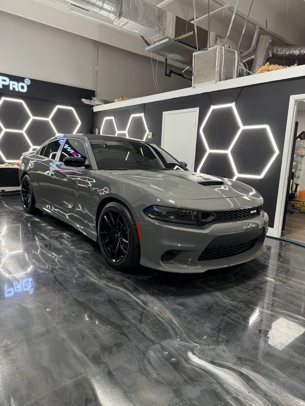 Dodge Charger Widebody - Gray protected at Elite Premium Detailing