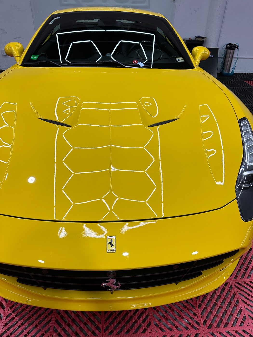 Ferrari California - Yellow protected at Elite Premium Detailing