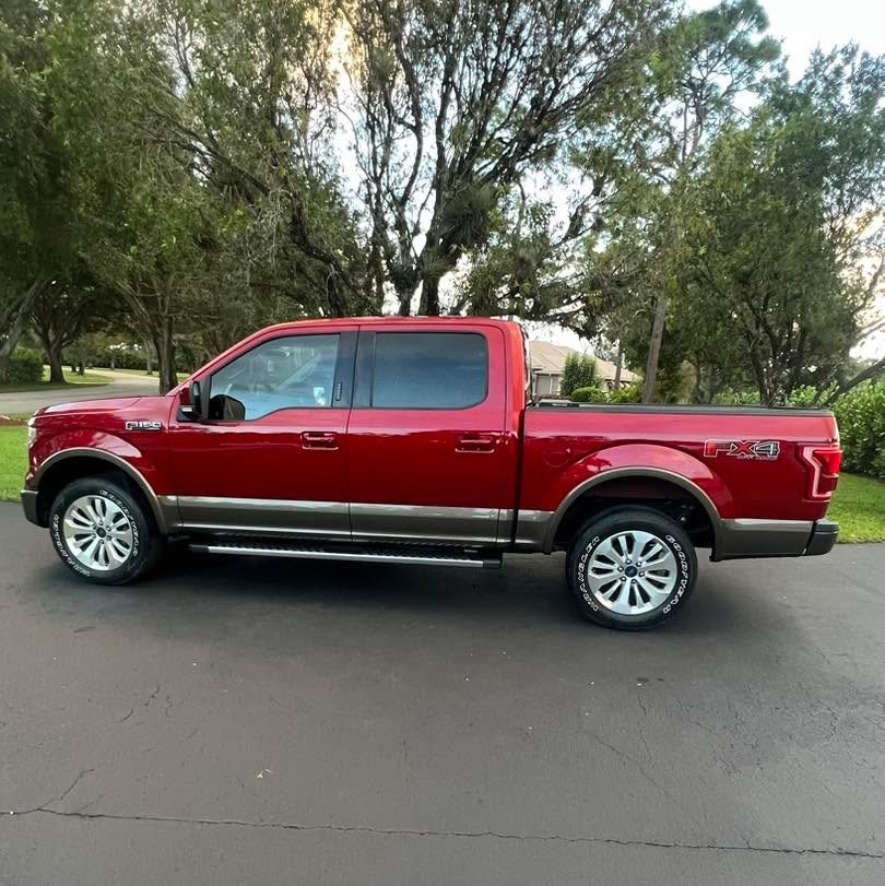 Ford F-150 Lariat - Ruby Red protected at Elite Premium Detailing