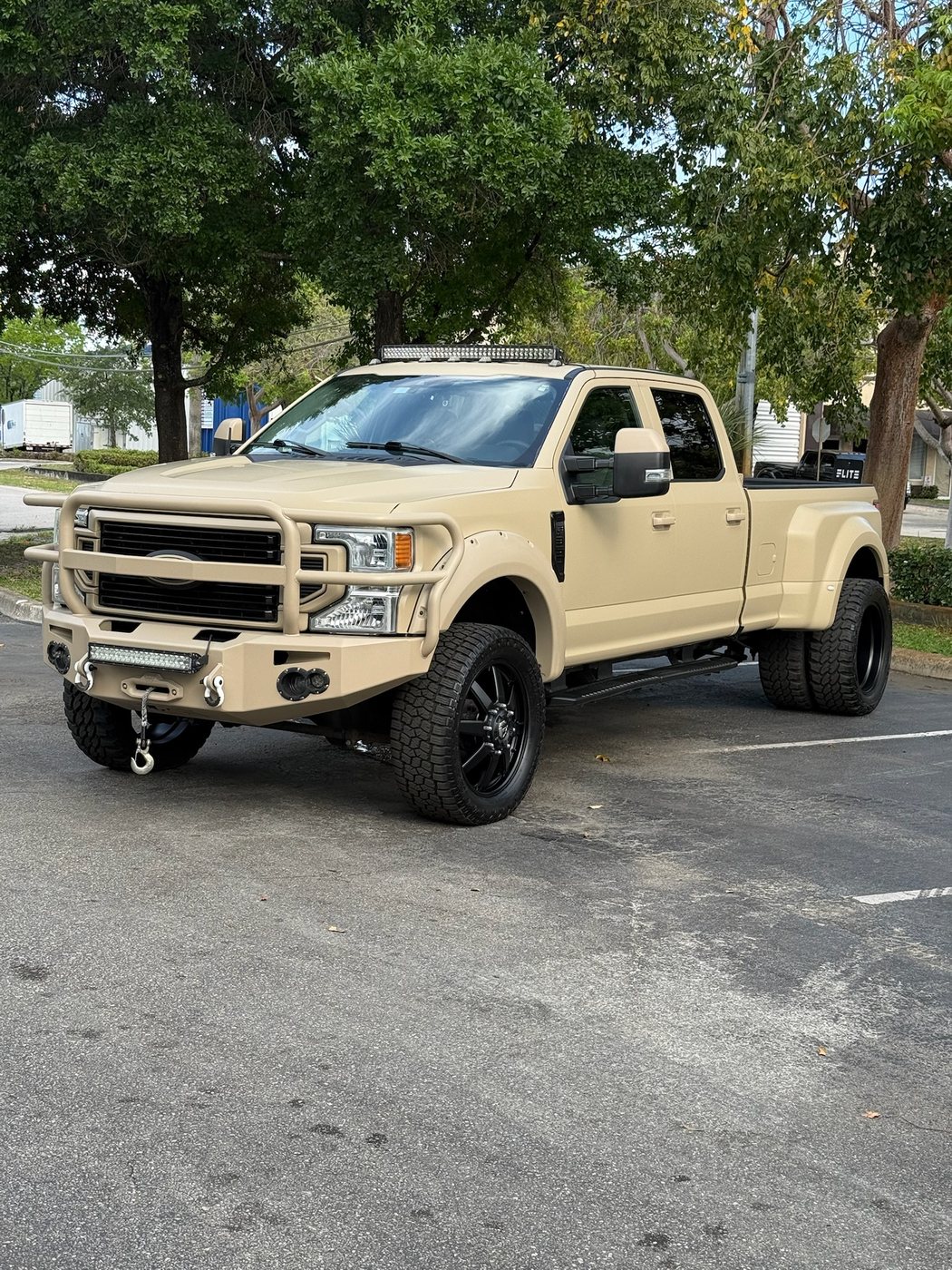 Ford F-350/450 Super Duty Dually - Tan protected at Elite Premium Detailing