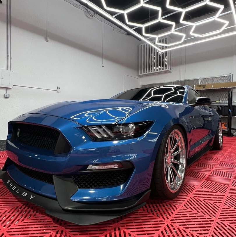 Ford Mustang Shelby GT350 - Blue (Silver Wheels) protected at Elite Premium Detailing