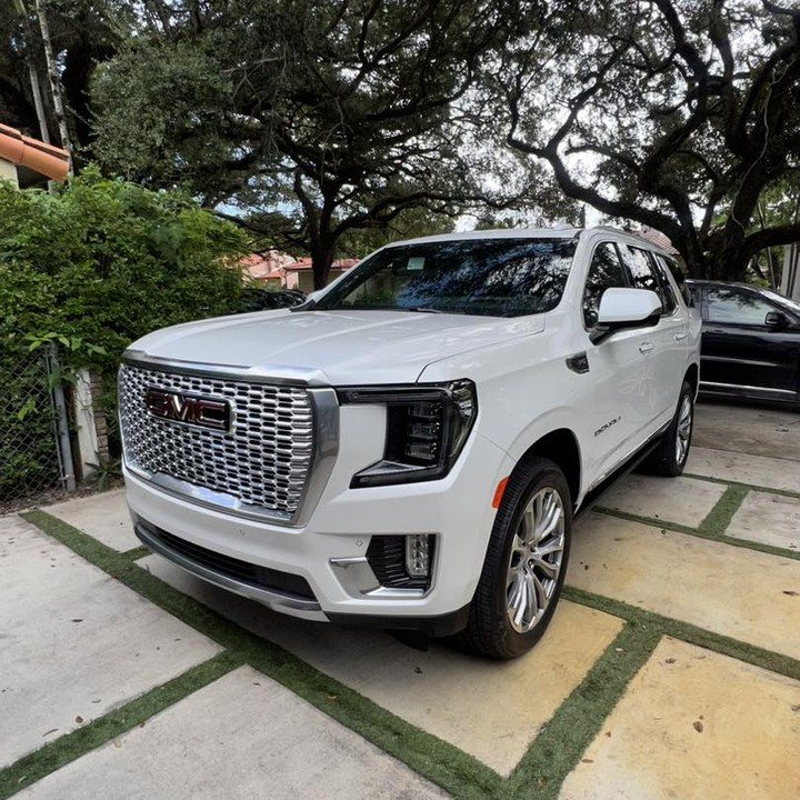 GMC Yukon Denali - White protected at Elite Premium Detailing
