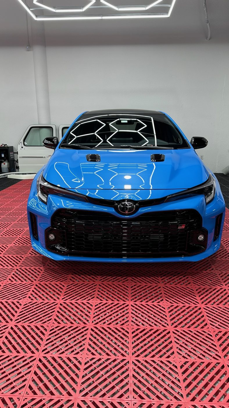 Toyota GR Corolla - Blue protected at Elite Premium Detailing