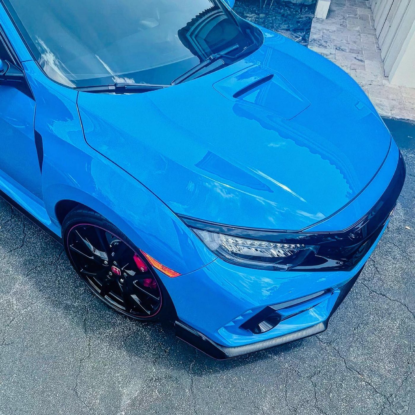 Honda Civic Type R - Blue (Boost Blue) protected at Elite Premium Detailing