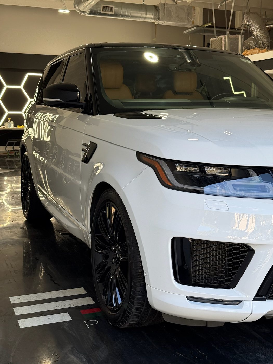 Land Rover Range Rover Sport - White (Black Wheels) protected at Elite Premium Detailing