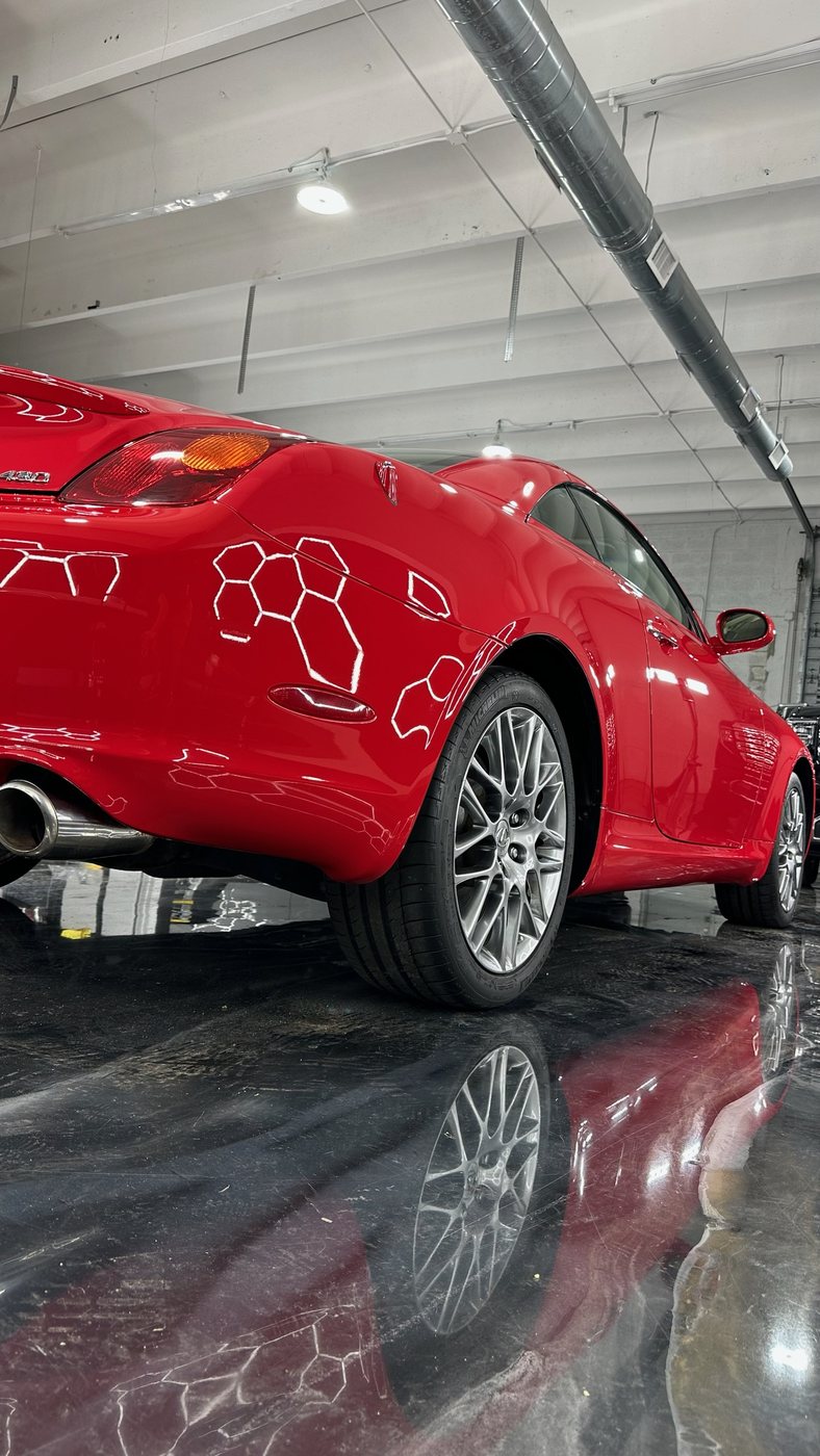 Lexus SC430 - Red protected at Elite Premium Detailing