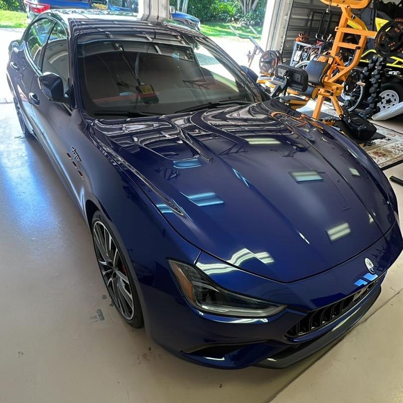 Maserati Ghibli - Blue protected at Elite Premium Detailing