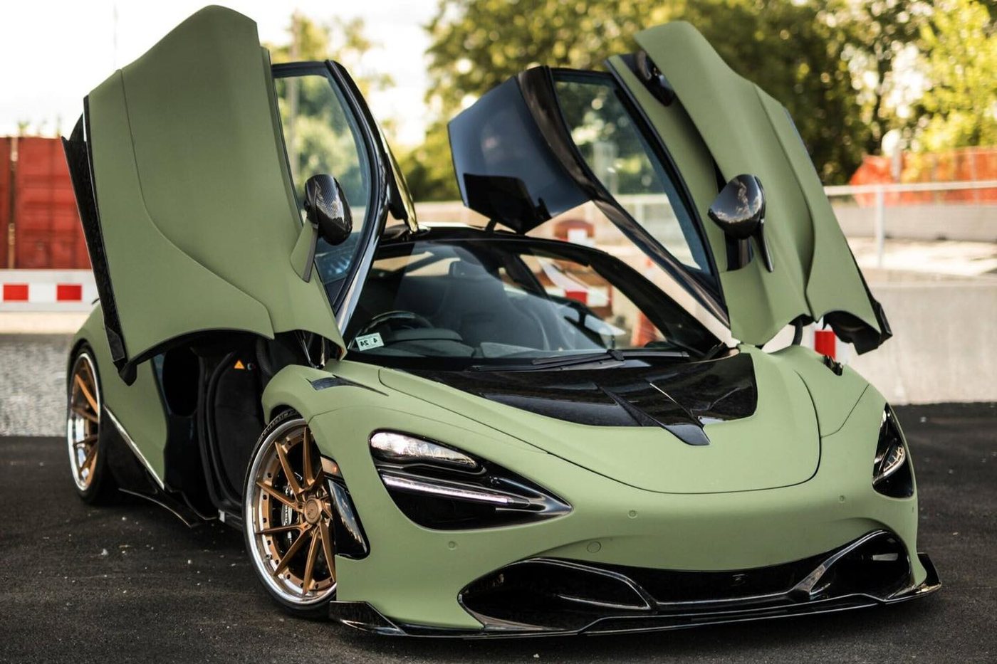 McLaren 720S - Matte Green protected at Elite Premium Detailing