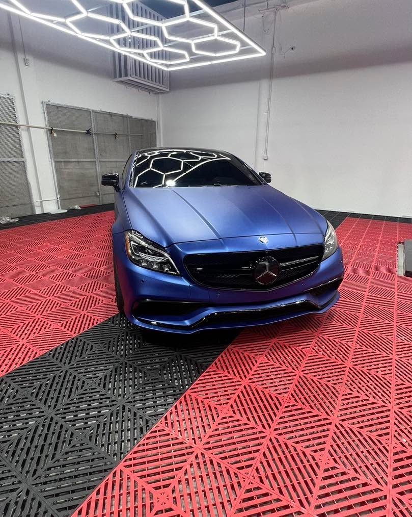 Mercedes-AMG C63 Coupe - Matte Blue protected at Elite Premium Detailing