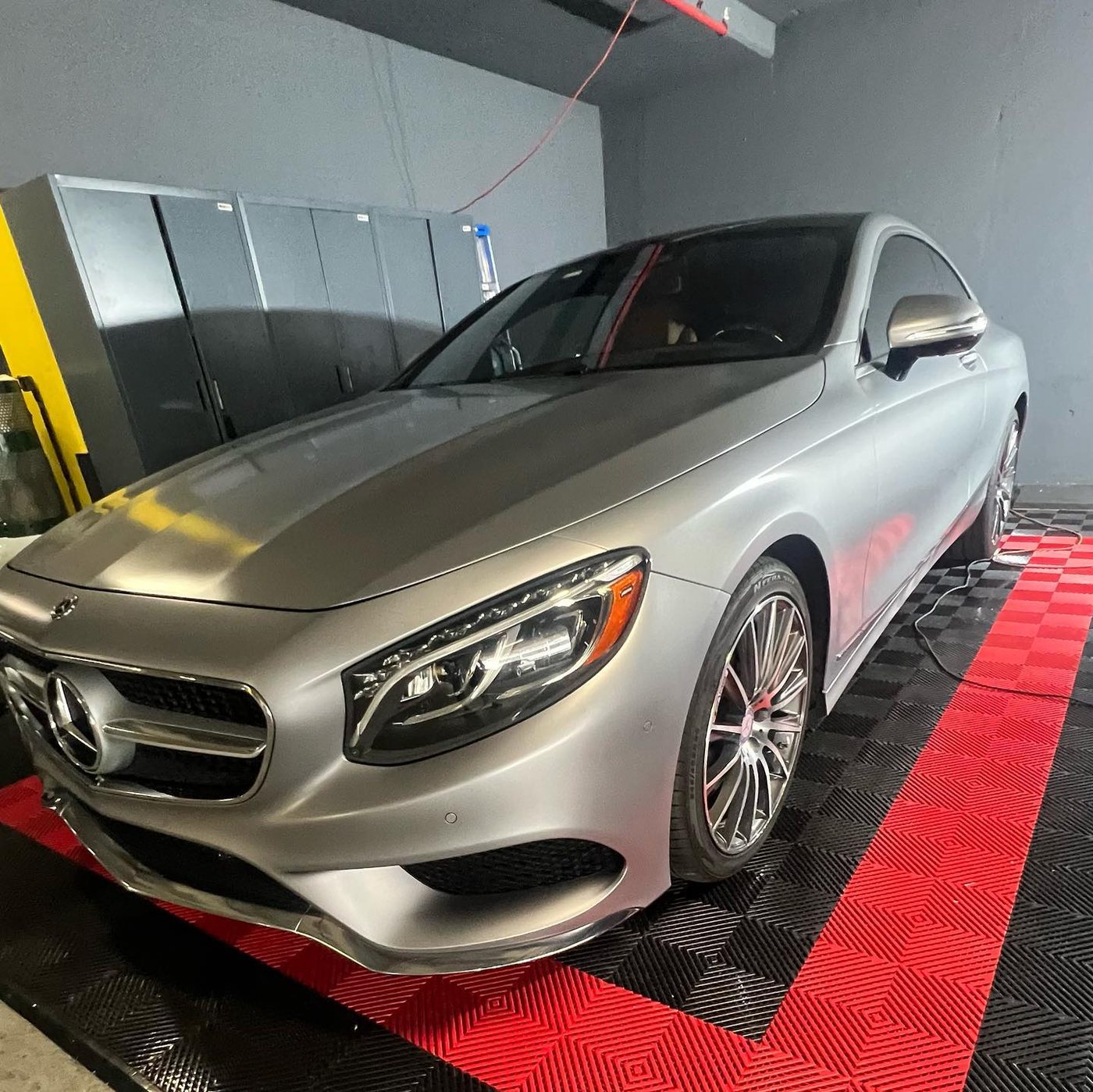 Mercedes-AMG S-Class Coupe - Matte Silver protected at Elite Premium Detailing