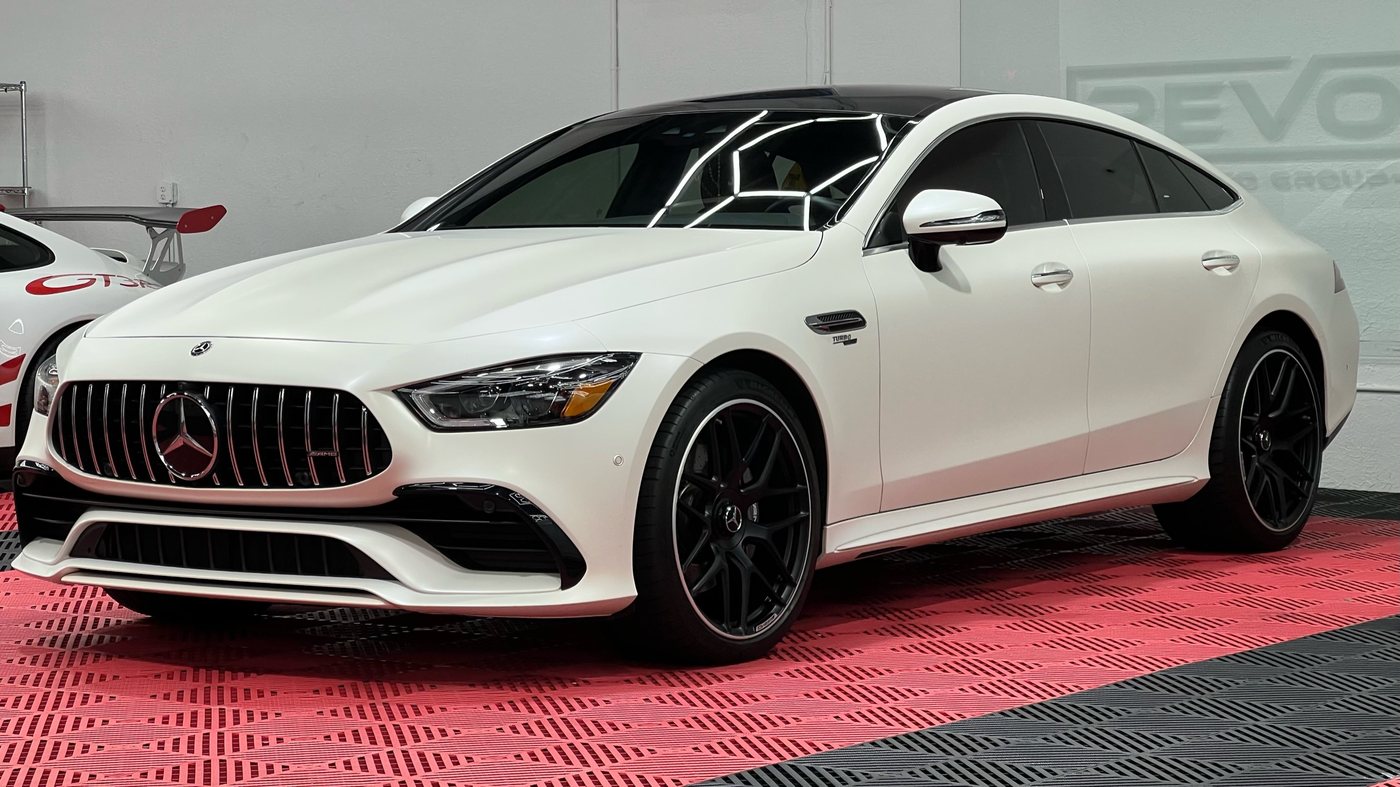 Mercedes-Benz AMG GT 4-Door - White protected at Elite Premium Detailing