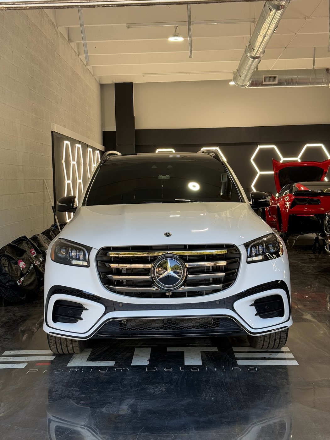 Mercedes-Benz GLS - White protected at Elite Premium Detailing