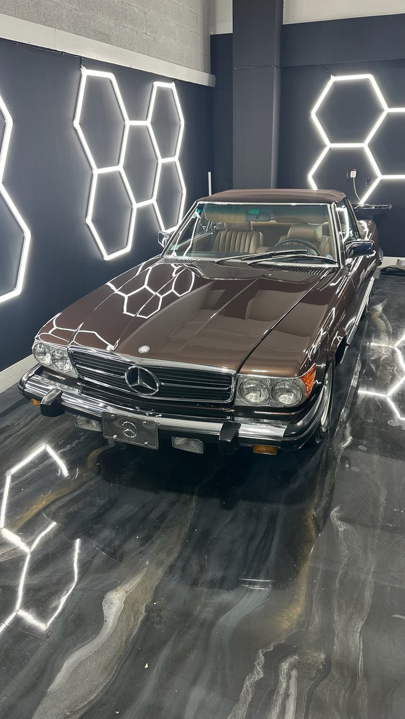 Mercedes-Benz SL (R107) - Brown protected at Elite Premium Detailing