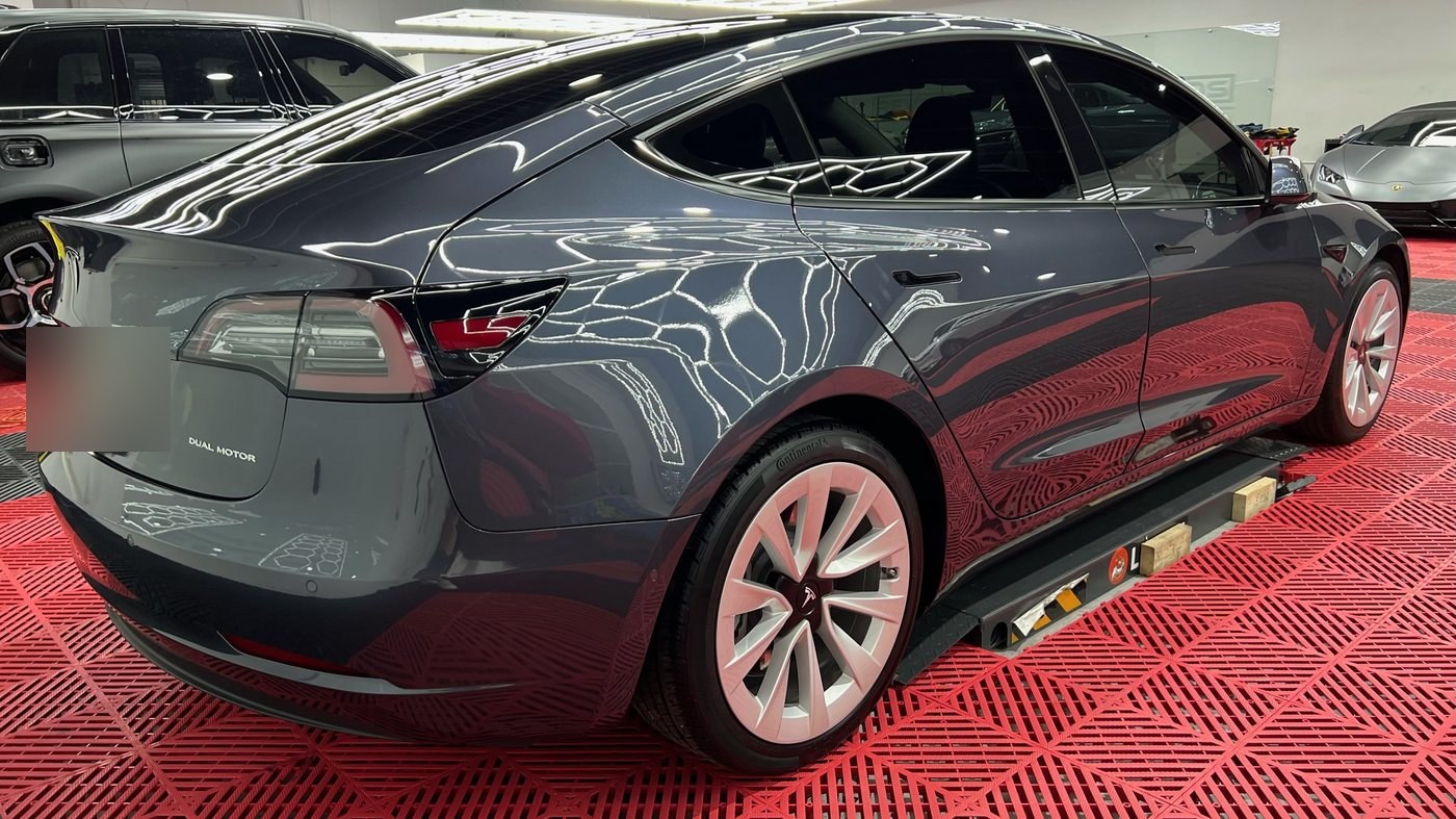 Tesla Model 3 - Gray protected at Elite Premium Detailing
