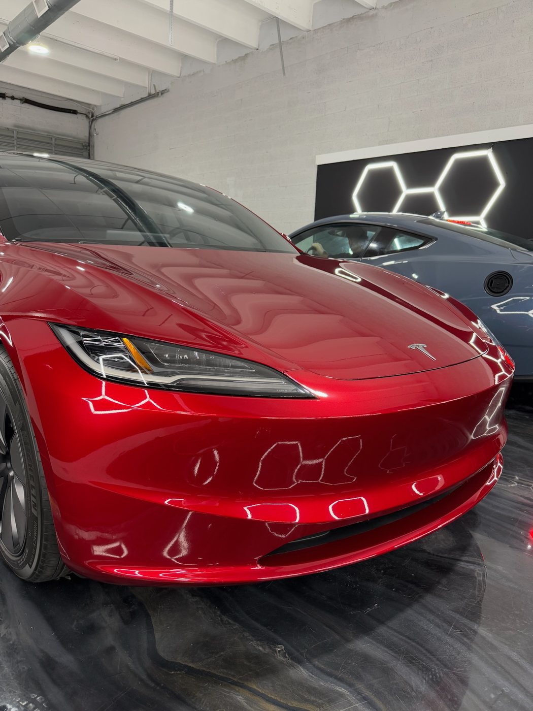 Tesla Model 3 - Red (New Gen) protected at Elite Premium Detailing