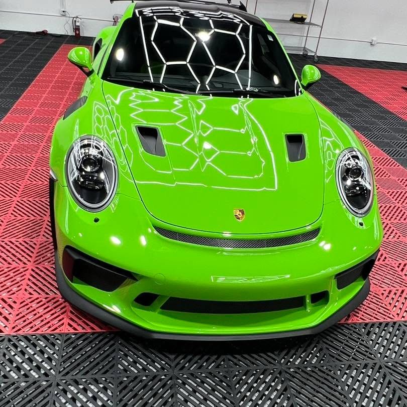 Porsche 911 GT3 RS - Lizard Green protected at Elite Premium Detailing