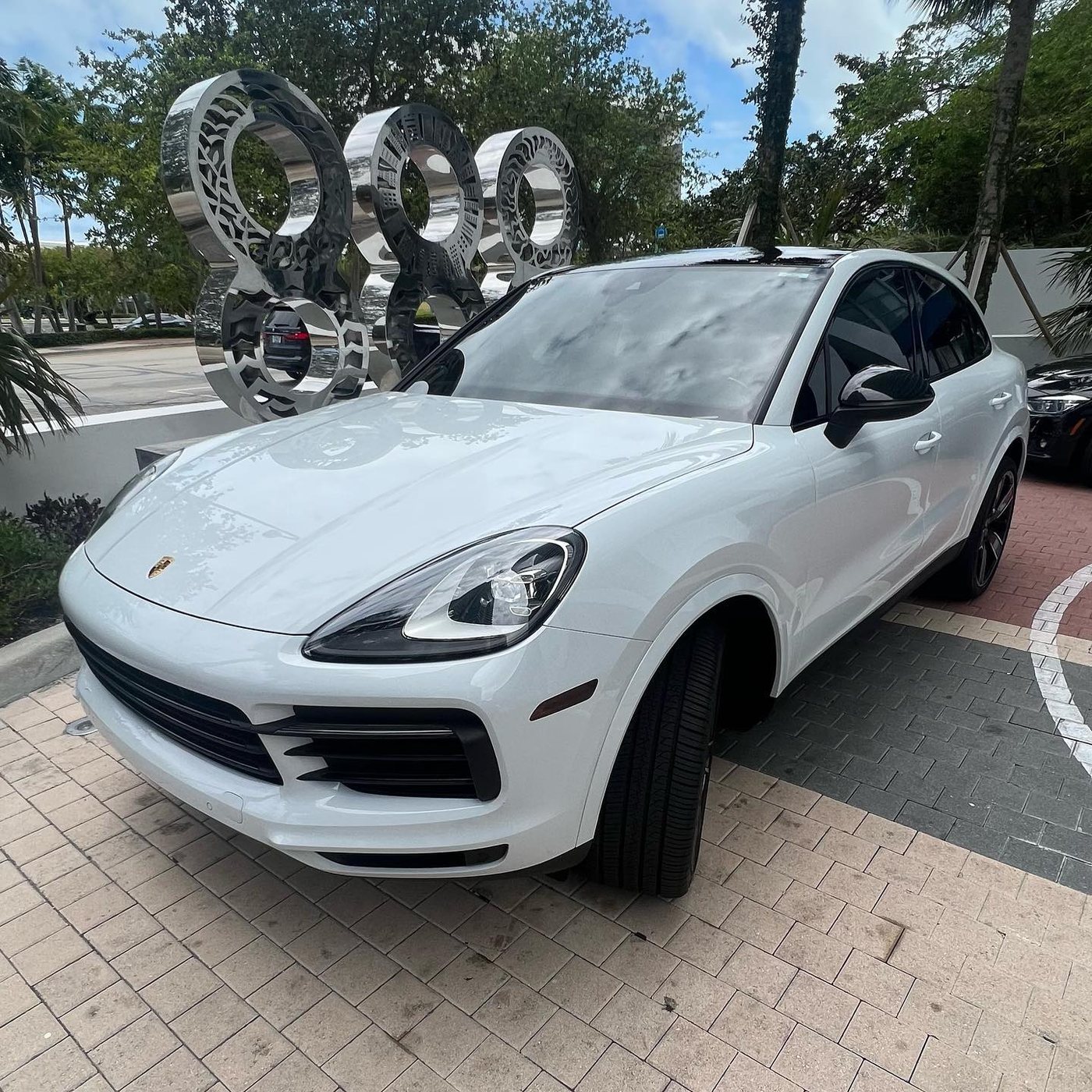 Porsche Cayenne Coupe - White protected at Elite Premium Detailing