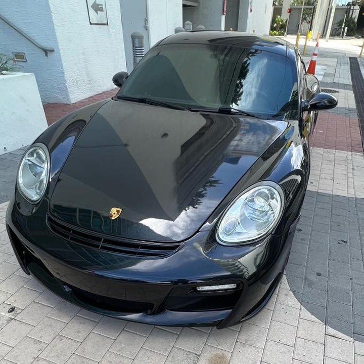 Porsche Cayman - Black protected at Elite Premium Detailing