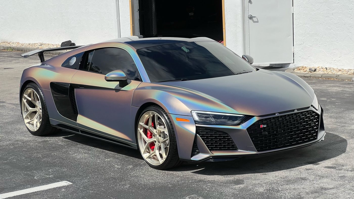 Audi R8 - Holographic Chrome protected at Elite Premium Detailing
