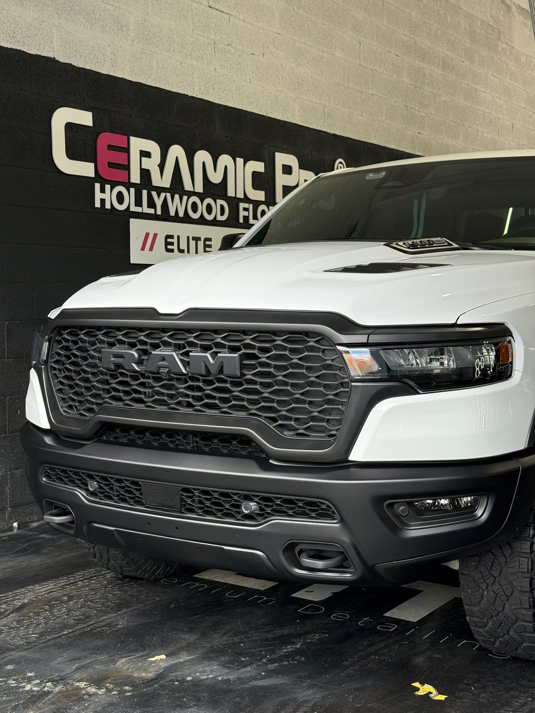 RAM 1500 Rebel - White protected at Elite Premium Detailing