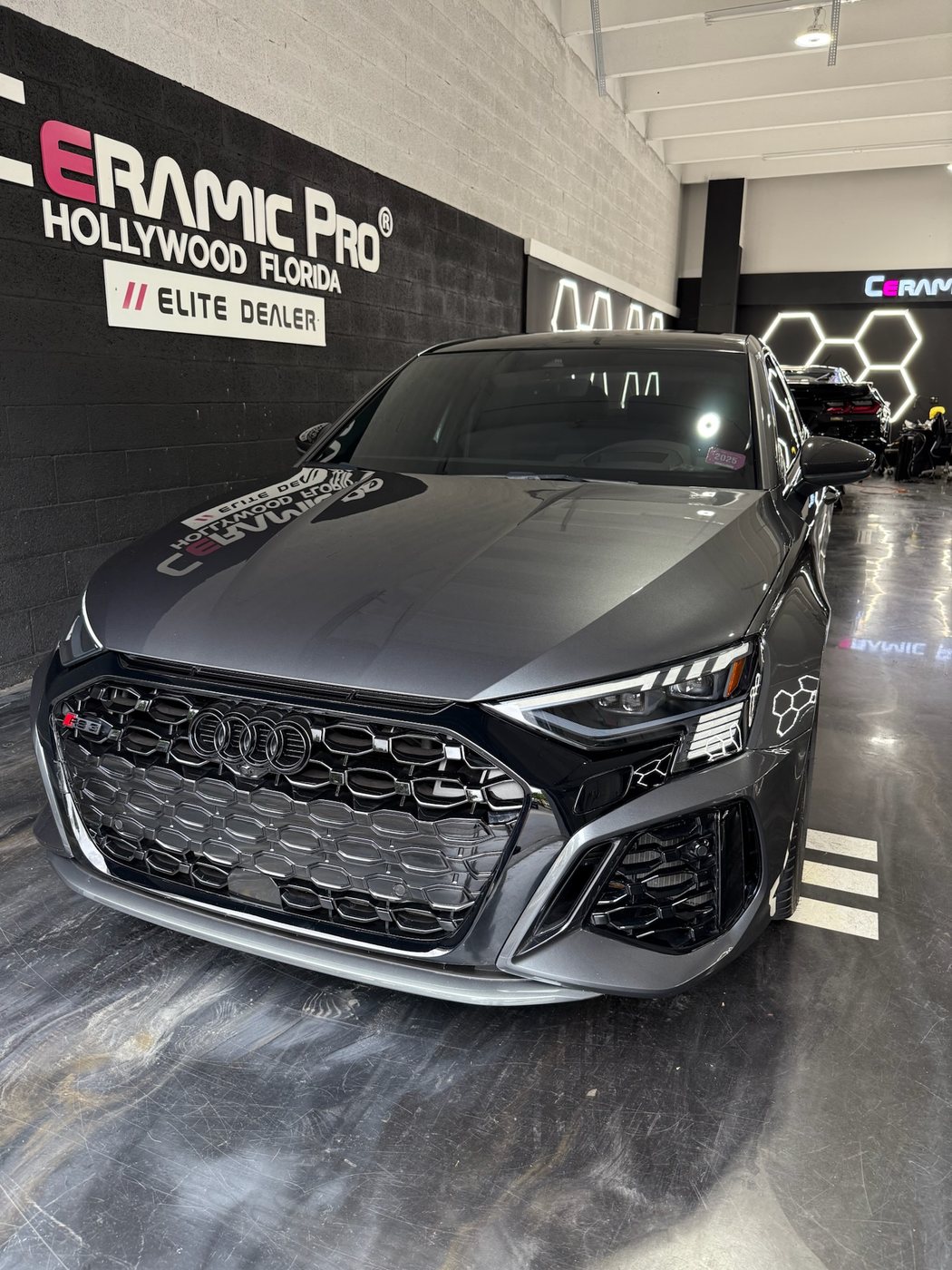 Audi RS3 - Gray protected at Elite Premium Detailing