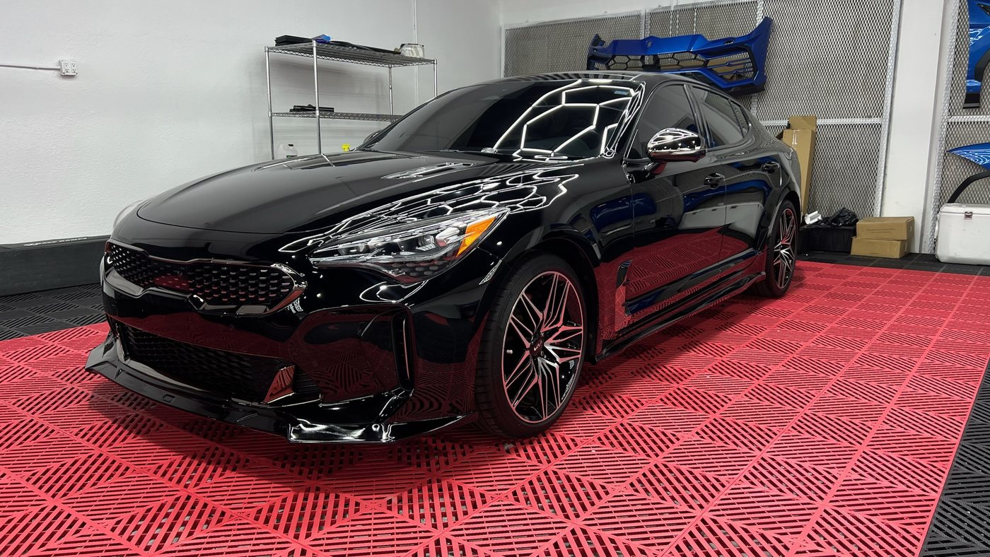 Kia Stinger - Black protected at Elite Premium Detailing
