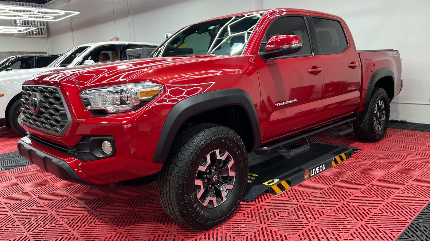 Toyota Tacoma TRD - Red protected at Elite Premium Detailing