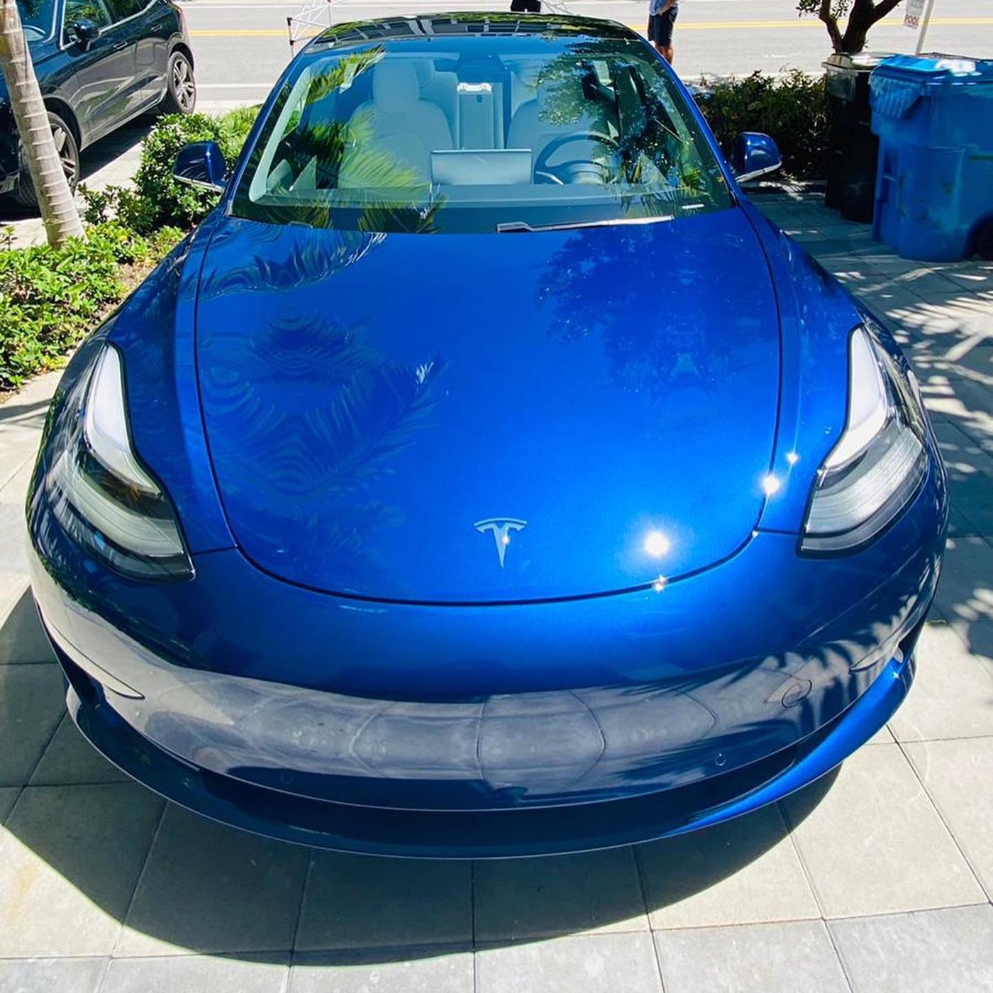 Tesla Model 3 - Blue (Chrome Trim) protected at Elite Premium Detailing