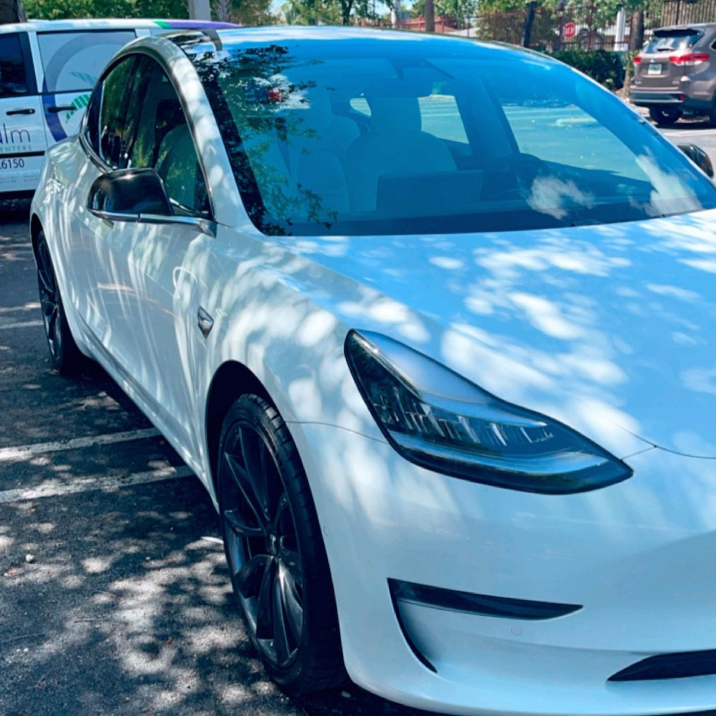 Tesla Model 3 - White (Chrome Trim) protected at Elite Premium Detailing