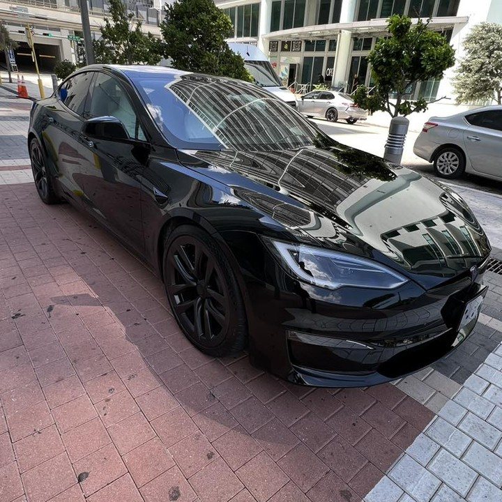 Tesla Model S Plaid - Black protected at Elite Premium Detailing