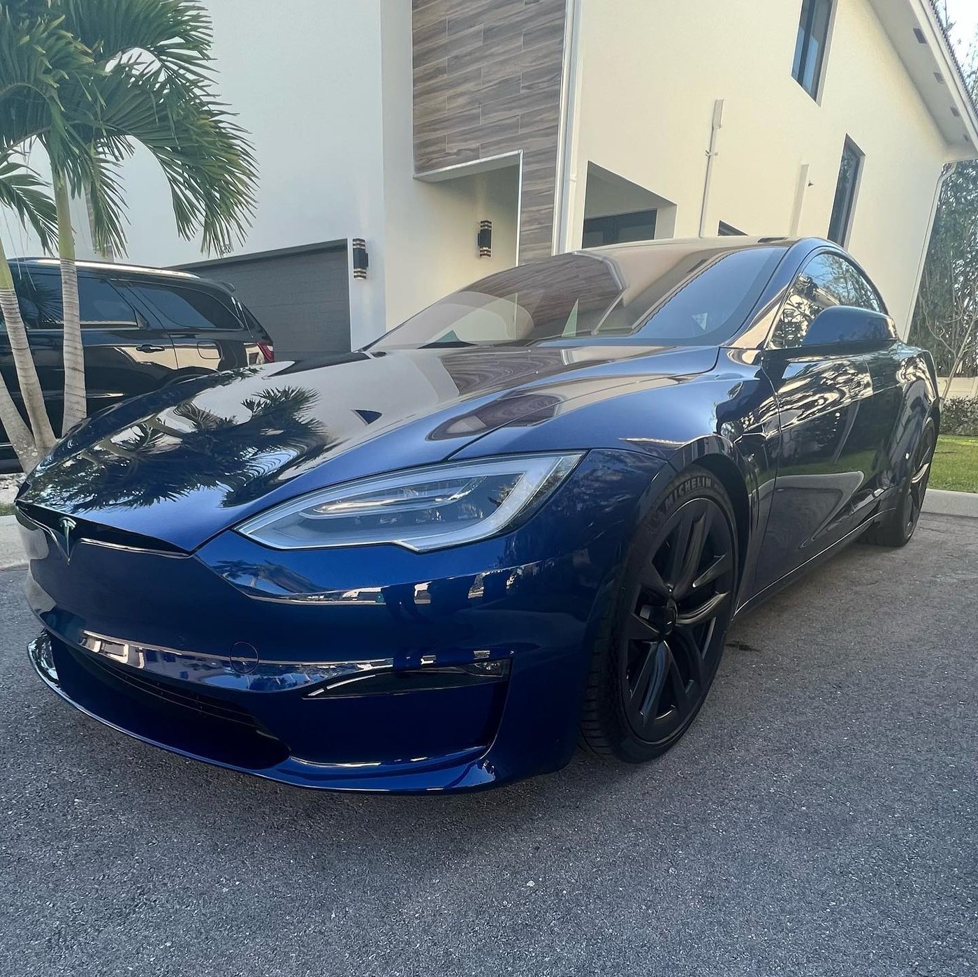 Tesla Model S Plaid - Blue protected at Elite Premium Detailing